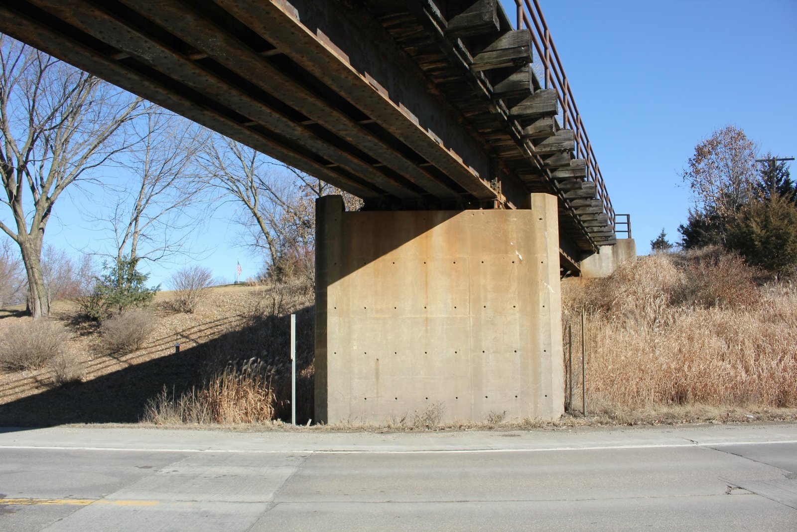 Looking east